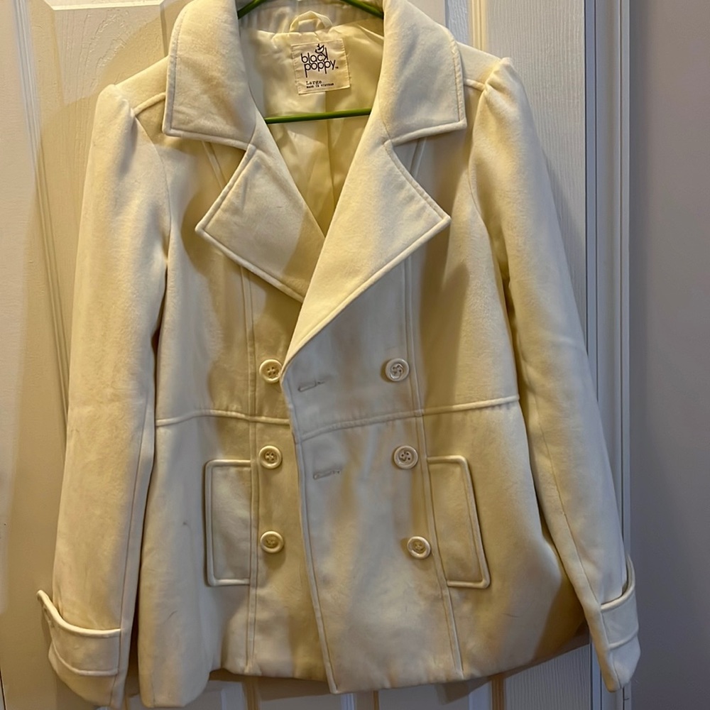 White pea coat